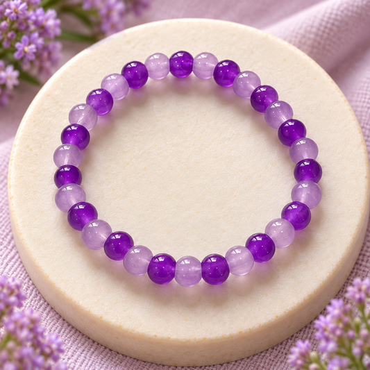 Purple Beaded Bracelet